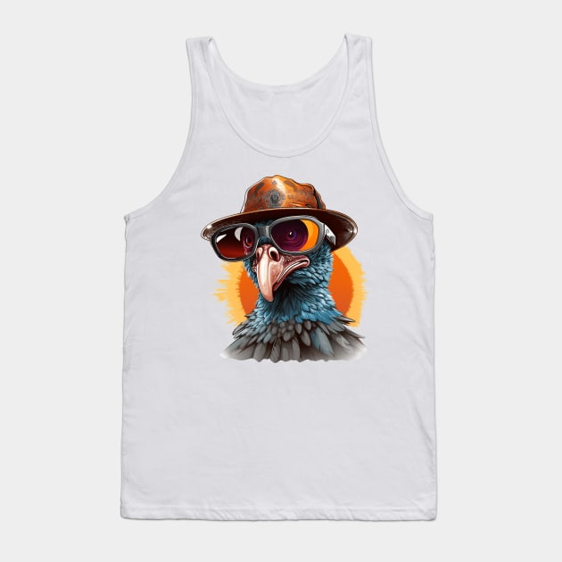 Cartoon Thanksgiving Turkey #13 Tank Top by Chromatic Fusion Studio